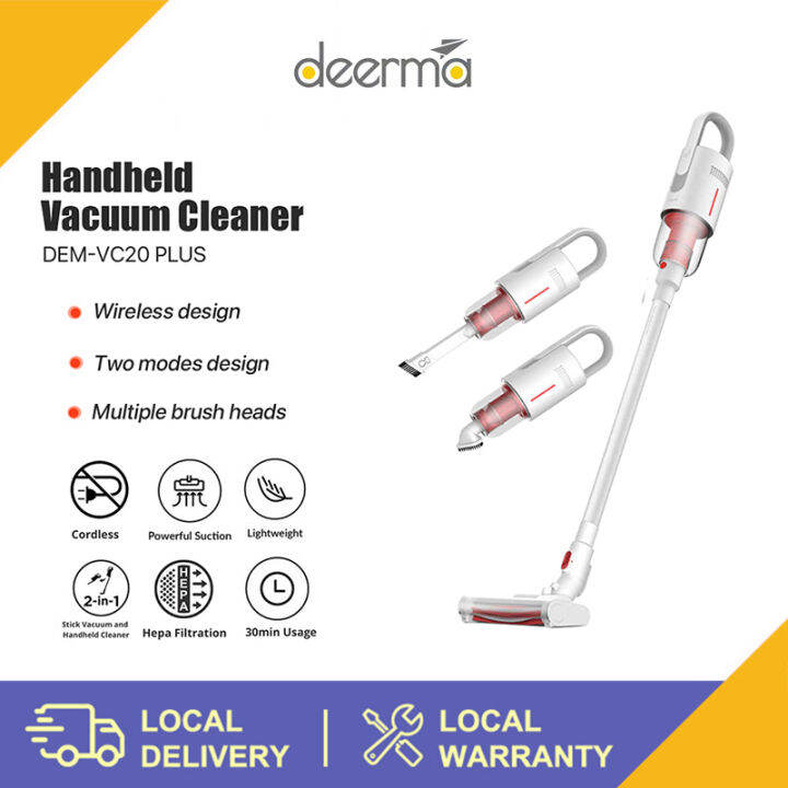 Deerma VC20 PLUS Wireless Vacuum Cleaner 5500Pa Handheld Cordless Auto
