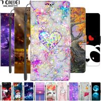 {OLI STUDIO} เคสหนังการ์ตูนสำหรับ A6 Samsung Galaxy A7 A5 A8 A9 2015 2016 2017 2018บวกคลุมโทรศัพท์แม่เหล็กตั้งได้7กระเป๋าแบบพับได้