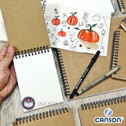 CÚ TUYẾT Sổ giấy vẽ phác thảo Canson - Sketchbook 30 tờ 160gsm
