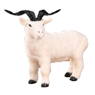 Simulation model of goats animals kid toy doll decoration home furnishing articles fur handicraft teaching cognitive