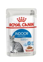 Royal Canin Indoor Pouch Gravy x 12ซอง (BBF: 03/24 )- โรยัล คานิน อาหารเปียก ในน้ำเกรวี่ สำหรับแมว เลี้ยงในบ้าน (85กรัม/ซอง) จำนวน 12 ซอง