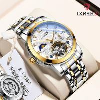 New dawn men watch hollow-out the flywheel 21:25 waterproof strip noctilucent automatic mechanical watch men --238812Hot selling mens watches◕☌