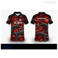 【high quality】  Polo Short Sleeve Tactical Lock Gun Design Large Xs-3xl Tgb04