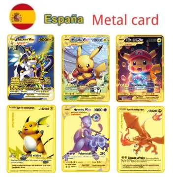 2023 Metal Pokemon Cards Letters Spanish Charizard Pikachu Gengar