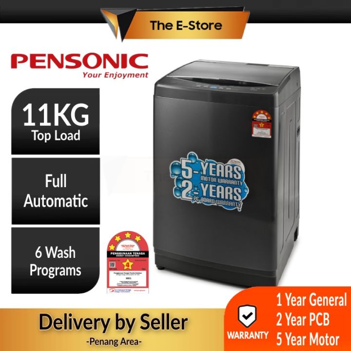 (Delivery for Penang ONLY) Pensonic Fully Auto Top Load Washing Machine