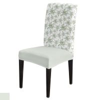 Spring Eucalyptus Leaves Stretch Printed Chair Cover Dining Room Banquet Wedding Party Elastic Seat Chair Covers Sofa Covers  Slips