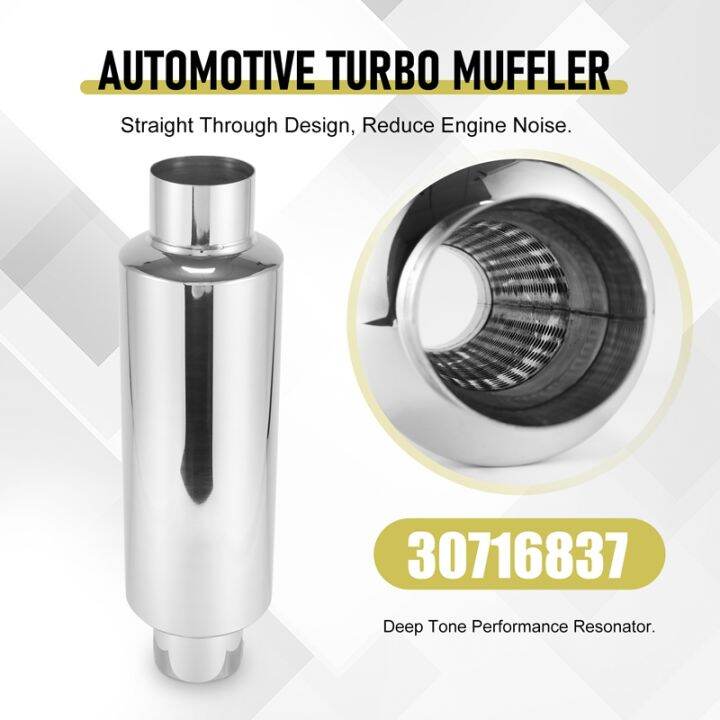 car-exhaust-muffler-2-5-inch-inlet-stainless-steel-universal-resonator-12-inch-long-performance-muffler