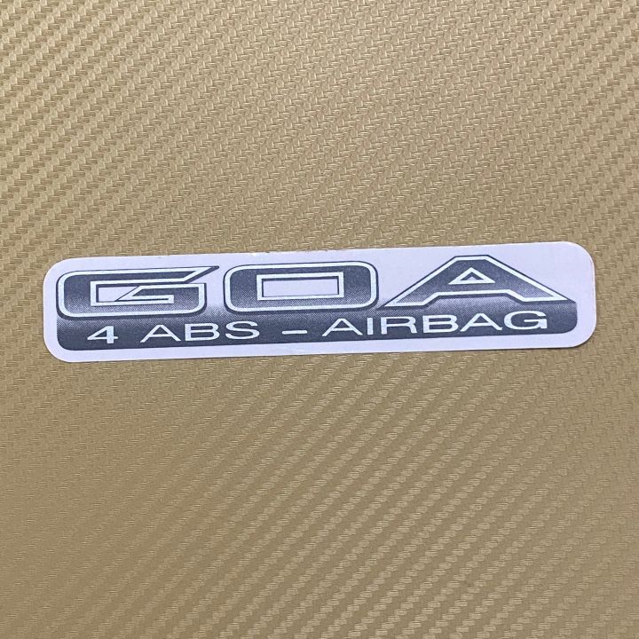 สติ๊กเกอร์-goa-4-abs-airbag-สีเทา-ติดท้ายกระบะ-toyota-tiger-ราคาต่อชิ้น