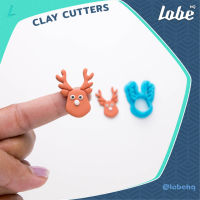 Reindeer Head Shape A Clay Cutter/ Polymer Clay Cutter/ Clay Tools/ แม่พิมพ์กดดินโพลิเมอร์รูปทรงหัวกวาง A