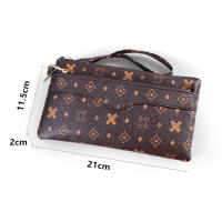 Ready Stock Womens Long Pouch Printed Mobile Phone Long Purse Coin Wallet