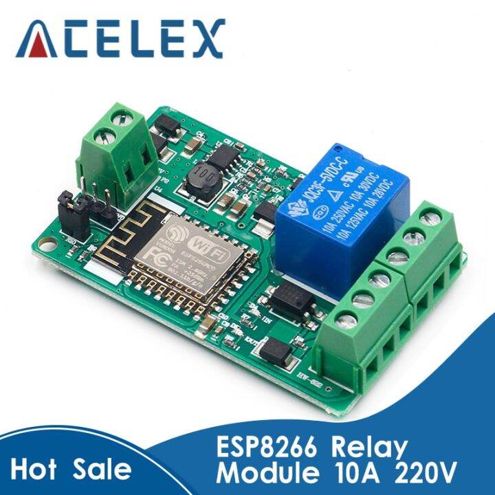 Esp8266 Relay Module 10a 220v Network Relay Wifi Module Input Dc 7v30v
