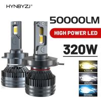 HYNBYZJ 320W High Power 50000LM H7 H4 H11 LED Headlight H1 H8 H9 HB4 HB3 9005 9006 9012 Turbo Lamp4300K 6000K 8000K Car Light