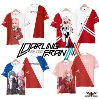 【CustomFashion】Anime T-Shirt Darling In The Franxx Girl Zero Two 3D Print Men Women Unisex Haruku Boy Tees Tops
