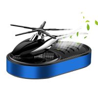 【DT】  hotSolar Helicopter Car Aromatherapy Decor Solar Energy Rotate Fighter Car Decorations Interior Decoration Accessories Diffuser For