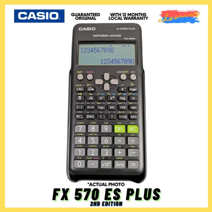 Casio Calculator Fx 570es Plus 2nd Edition Original Lazada Ph