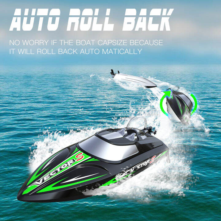 volantexrc-rc-เรือ2-4กิกะเฮิร์ตซ์48kmh-ความเร็วสูง-brushless-อัตโนมัติปรับตัวเองขวาม้วนกลับ-rc-เรือสำหรับทะเลสาบ-สระว่ายน้ำ797-4-rtr