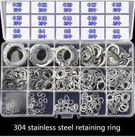 ♤♠ 225pcs/Set M3-M25 304 Stainless Steel Internal Circlip Retaining Ring Assortment Kit With box