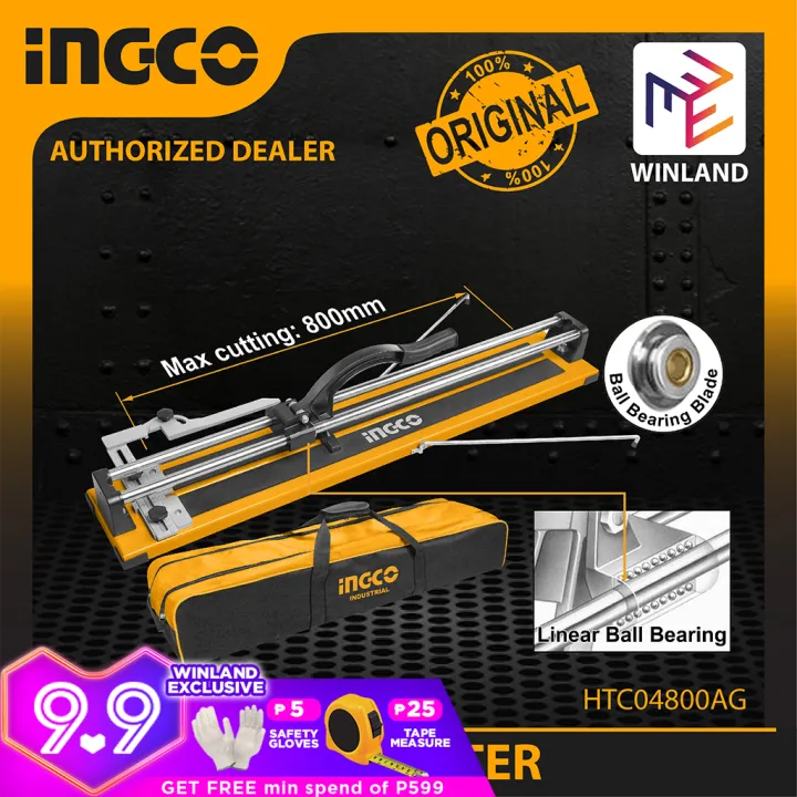 INGCO Tools Original 800mm Tile Cutter with 1pc Bag HTC04800AG *Winland ...