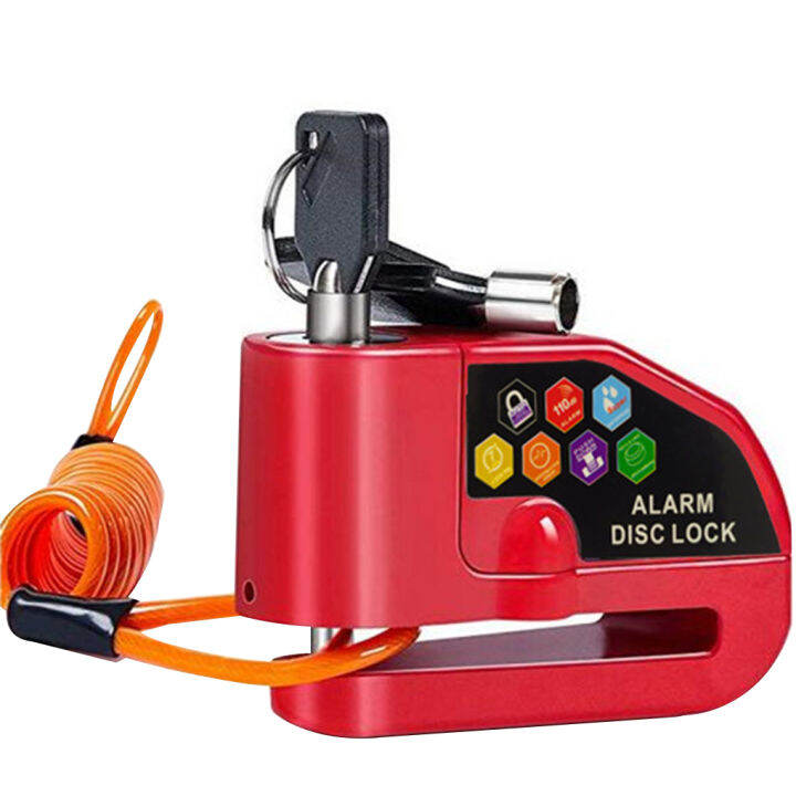 Motorcycle Alarm Disc Lock Warning Alert Motorbike Brake Security Alarm