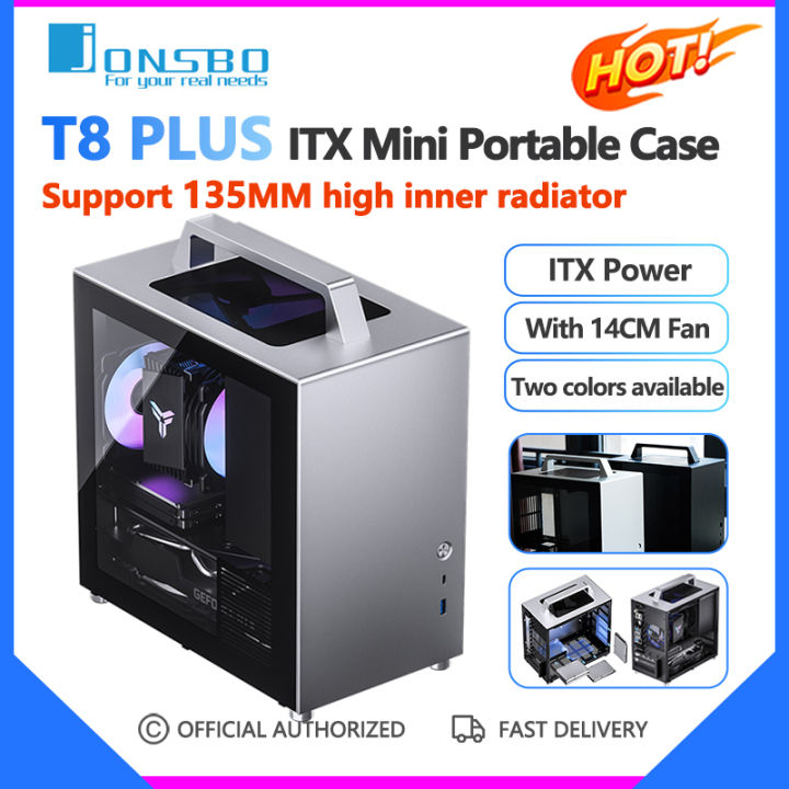 Jonsbo T Plus Case Mini Itx Portable Computer Side Transparent Chassis Itx Motherboard Atx