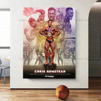 [Foocome]Chris Bumstead Bodybuilder ฟิตเนสสร้างแรงบันดาลใจคำคมโปสเตอร์ Muscle Man Wall Art ภาพภาพวาดผ้าใบ Home Gym Decor