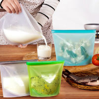 【CW】Silicone Food Preservation Bag Reusable Airtight Seal Bags For Vegetabl Snack Meat ไมโครเวฟเครื่องทำความร้อนเครื่องมือML