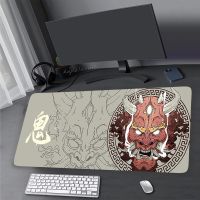 ญี่ปุ่น Oni คอมพิวเตอร์ Mousepad แผ่นรองเมาส์เกมมิ่ง นามธรรมขนาดใหญ่ 900x400 แผ่นรองเมาส์เกมคอนโซล XXL Maus Carpet แผ่นรองโต๊ะคอมพิวเตอร์ แผ่นรองแป้นพิมพ์