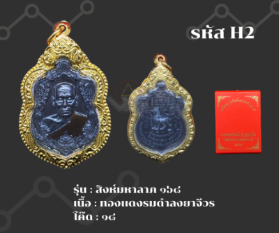 H2 - เหรียญสิงห์มหาลาภ ๑๖๘ พร้อมกรอบไมครอน อธิษฐานจิตโดย หลวงพ่อพัฒน์ เจ้าอาวาสวัดห้วยด้วน อ.หนองบัว จ.นครสวรรค์