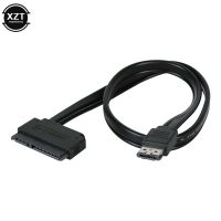 1 Buah Produk Laris USB ESATA Daya Ganda 5V Kombo Ke Kabel Hard Disk USB 22Pin SATA Kualitas Tinggi