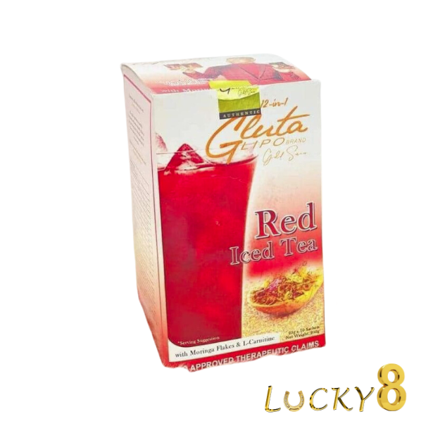 12 in 1 Glutalipo Signature Red Iced Tea 10 sachets Lazada PH