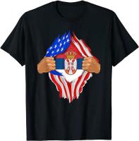 Serbian Blood Inside Me T-Shirt | Serbia Flag Gift