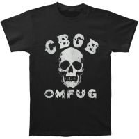 Hot sale Cbgb Skull Official Merchandise Band T-Shirts  Adult clothes