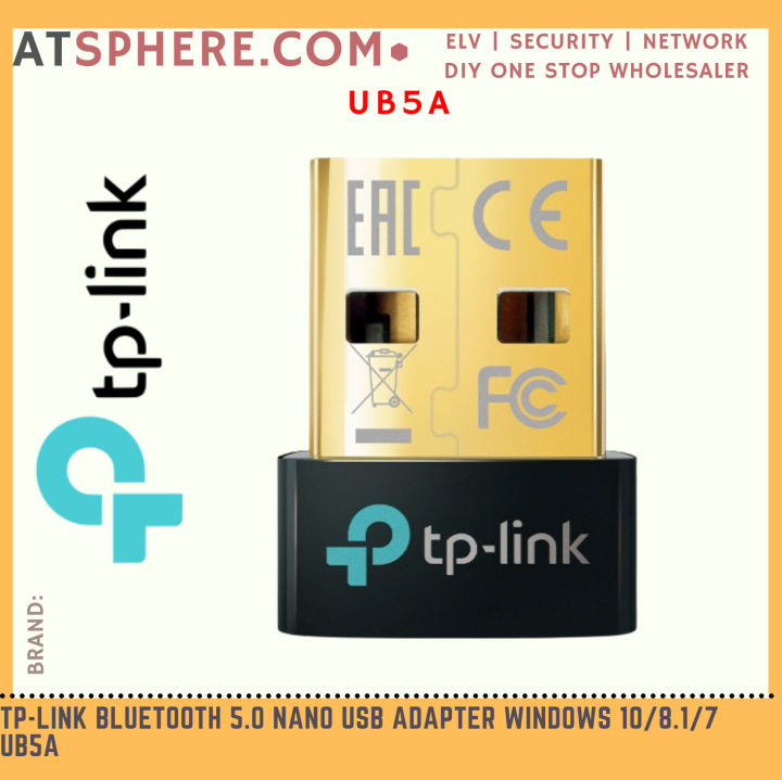 TP-LINK Tplink UB5A Bluetooth Nano USB Adapter Supports Windows for ...