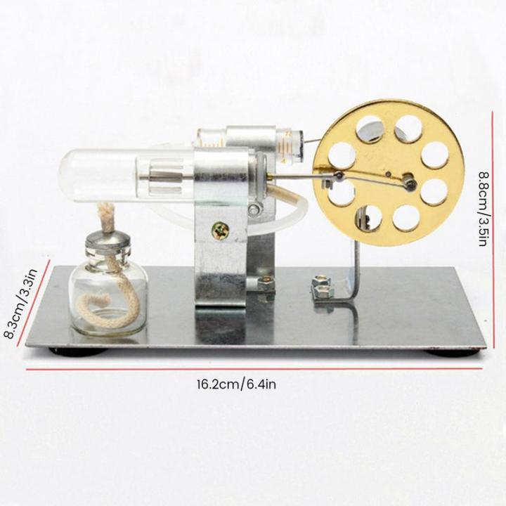 ชุดอุปกรณ์มอเตอร์เครื่องยนต์เครื่องสเตอร์ลิงลมร้อนขนาดเล็ก-โมเดลเครื่องสเตอร์ของเล่นเพื่อการศึกษาโมเดลเครื่องยนต์สเตอร์ลิงเครื่องสเตอร์ลิงเครื่องยนต์ร้อนขนาดเล็ก