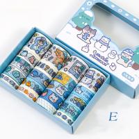 ชุดเทป Washi ลายสัตว์ Washi 20ม้วน/กล่องน่ารักสติกเกอร์ตกแต่งทำรายงานด้วยมือการ์ตูนน่ารักอุปกรณ์เครื่องเขียนแบบเกาหลี