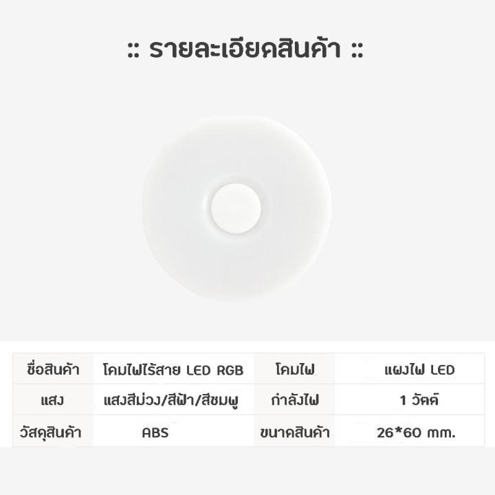 smilewil-สิ่งพิเศษโคมไฟไร้สาย-led-ไฟrgb-แสงสีม่วง-แสงสีฟ้า-แสงสีชมพู-หรี่แสงได้-ไฟตกแต่งห้อง