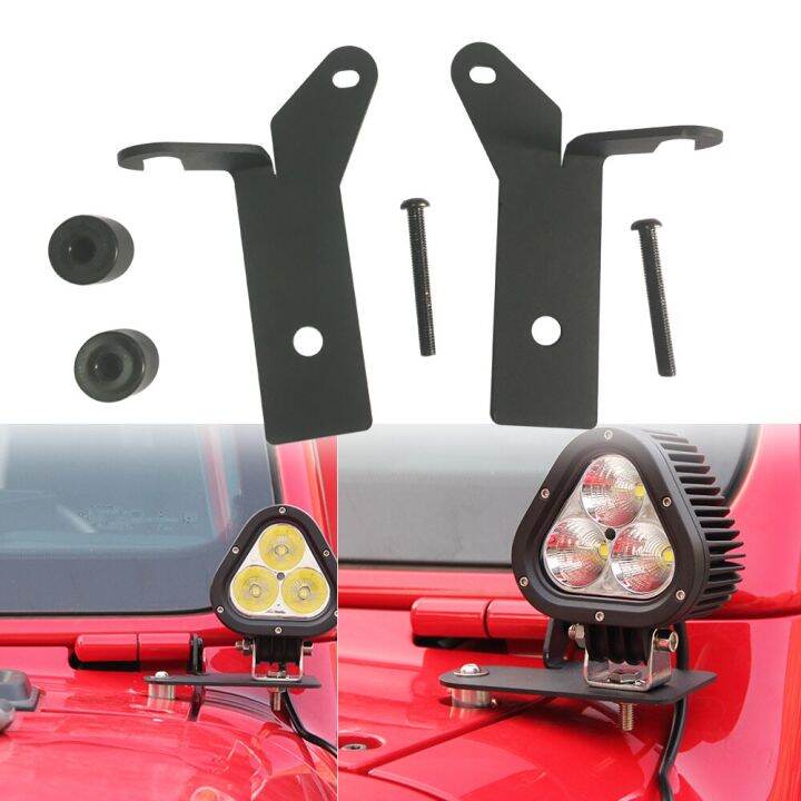 Mini Led Bar Mount Bracket Lamp Holder For Jeep For Wrangler Jl Lantsun