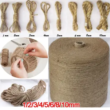 Light brown thread burlap roll D2mm