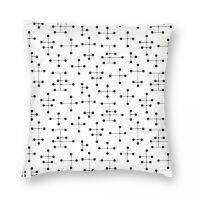 [HOT SHXLLOWWQWH 522] Midcentury Modern Dots ปลอกหมอนสแควร์โพลีเอสเตอร์ผ้าลินินกำมะหยี่พิมพ์ Zip Decor เตียงเบาะรองนั่งขายส่ง45x45