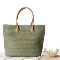 European style straw bag shoulder bag fashion simple travel beach woven women bag