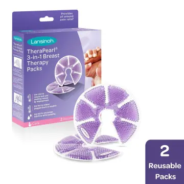 Lansinoh Therapearl 3-in-1 Breast Therapy Packs with Soft Covers - 2pk