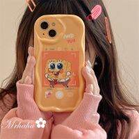 เคสครีม Mrhaha สำหรับ OPPO A78 A17 A15 A15s A5s A9 A5 A53 A3s A54 A12 A93 A52 A57 A31 A7 A94ฟองน้ำการ์ตูนบ๊อบและ A16น่ารักเป็นคู่เคสซิลิโคนซิลิโคนโทรศัพท์ฝาครอบป้องกัน?คลังสินค้าพร้อม