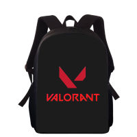 เกมยิง Valorant 15 ”3D พิมพ์เด็กกระเป๋าเป้สะพายหลังโรงเรียนประถมกระเป๋าสำหรับหนุ่มๆสาวๆกลับแพ็คนักเรียนโรงเรียนกระเป๋าหนังสือ