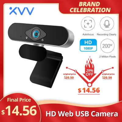 ✓♗ New Xiaovv 1080P USB Webcam Camera Ultra Wide Angle Auto Focus with Built-in Microphone For Laptop PC Online Teaching