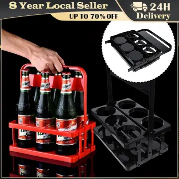 Reusable 6Pack Beer Bottle Carrier Drink Caddy Holder Beer Rack Cup  Organizer#C~