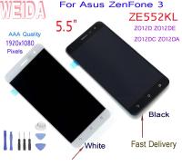 5.5 "สำหรับ Z012de Z012d Asus Zenfone 3 Ze552kl ชิ้นส่วนจอสัมผัสแอลซีดีของเครื่องแปลงดิจิทัลกรอบเครื่องมือ Z012dc จอแอลซีดี Z012da