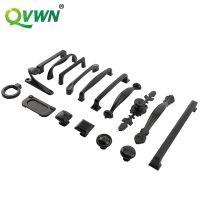 QVWN Cabinet Handles For Suitcases Black Solid Aluminum Alloy Door Knobs And Kitchen Cupboard Pulls Drawer Furniture Hardware