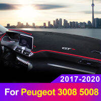 Car Dashboard Cover Mat Sun Shade Pad Instrument Panel Cars Anti-UV For Peugeot 3008 5008 GT 2017 2018 2019 2020 Accessories