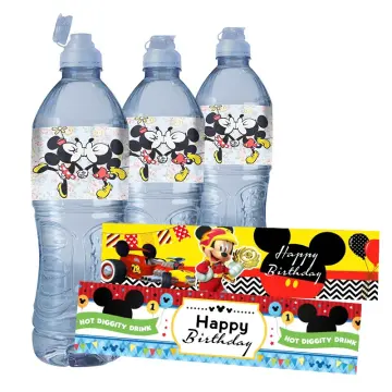 PRINTED CARS Birthday Water Bottle Labels Stickers Waterproof Labels Party Lightning  Mcqueen Birthday Party 