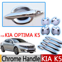 ขายร้อนสำหรับ KIA Optima K5 Chrome มือจับประตูด้านนอกครอบคลุม2010 2011 2012 2013 2014 2015อุปกรณ์เสริมสติกเกอร์รถจัดแต่งทรงผม